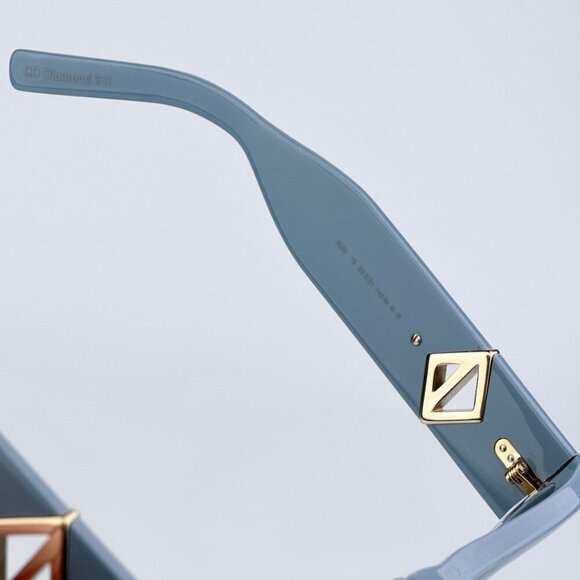 Dior CD DIAMOND EDITION R11 30F0 BRAND NEW Sunglasses Blue Brown Unisex Cat Eye - Picture 10 of 11